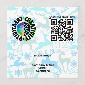 Benutzerdefinierbare Menükarte mit QRcode, Logo fü