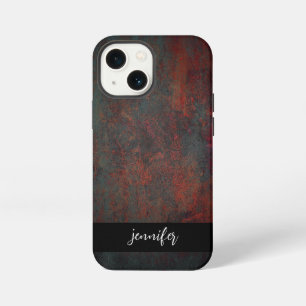 Benutzerdefinierbare Name Abstrakte Grunge-Textur iPhone 13 Mini Hülle