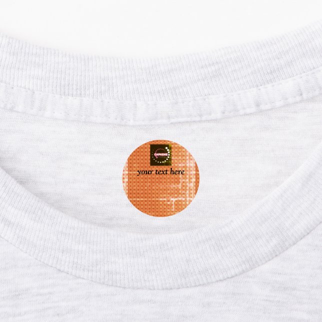 Benutzerdefinierbare T - Shirt-Namensschilder Etiketten (Befestigt)