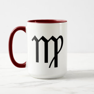 Benutzerdefinierbare Zodiac-Zeichen-Symbole Virgo- Tasse
