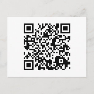 benutzerdefinierbarer QR-Code Postkarte