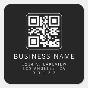Benutzerdefinierbarer scannbarer QR-Code   Moderne Quadratischer Aufkleber