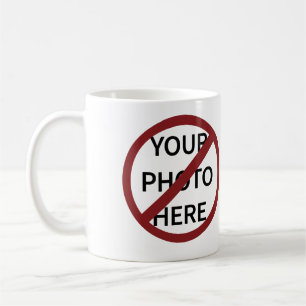 Benutzerdefinierbares rotes Ban-Symbol Kaffeetasse