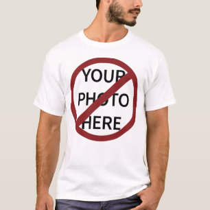 Benutzerdefinierbares rotes Ban-Symbol T-Shirt