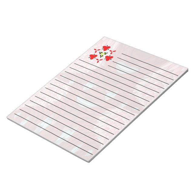 Benutzerdefiniert 11" x 8,5" Notepad - 40 Seiten Notizblock (angewinkelt)