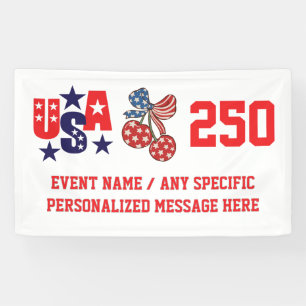 Benutzerdefiniert 1776–2026 Parade & Festival USA Banner
