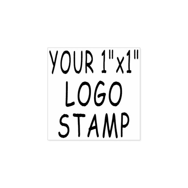Benutzerdefiniert 1" x 1" Logo Stamper Gummi Brief Gummistempel (Prägung)