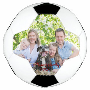 Benutzerdefiniert 2 Foto 2-seitig Familienfoto Sch Fußball