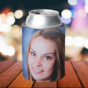 Benutzerdefiniert 2 Foto Personalisiert Doppelseit Dosenkühler