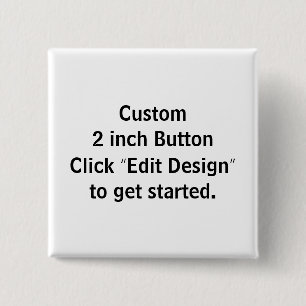 Benutzerdefiniert 3,5" x 2,5" quadratischer Pin/ Button