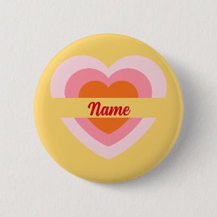 Benutzerdefiniert Abzeichen Button Rosa Personalis