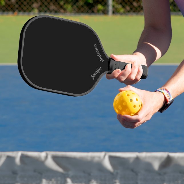Benutzerdefiniert als Schwarz Pickleball Schläger (InSitu)