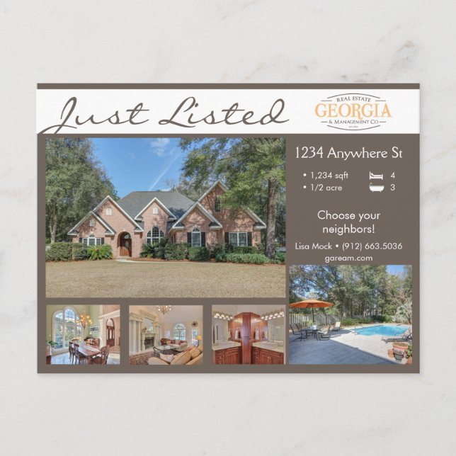 Benutzerdefiniert aufgelistet oder verkauft (5 Bil Postkarte (Vorderseite)