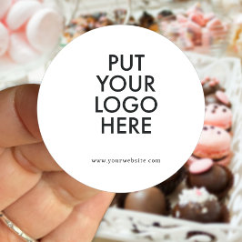 Benutzerdefiniert, bearbeitbar, Branding Runder Aufkleber