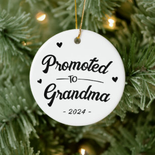 Benutzerdefiniert Befördert zur Oma Keramik Ornament