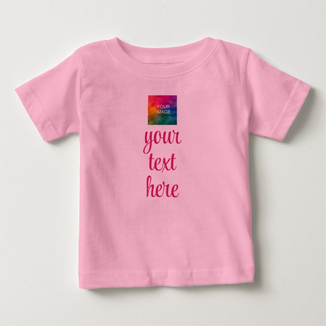 Benutzerdefiniert Bild Hinzufügen von Textvorlage  Baby T-shirt (Vorderseite)