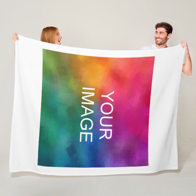 Benutzerdefiniert Bild oder Logo des Fotos hochlad Fleecedecke (Beispiel)