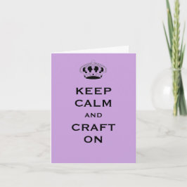 Benutzerdefiniert, Calm Lavender Lila Grußkarte Be Karte