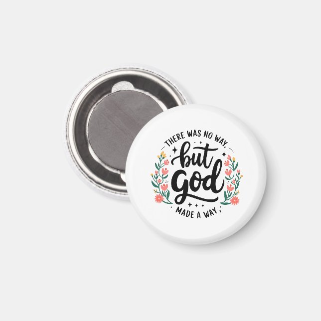 Benutzerdefiniert Christlich Kein Weg außer Gott Magnet (Vorderseite/Rückseite)