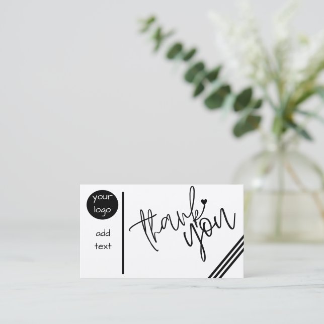 Benutzerdefiniert dank Karte  (Stehend Vorderseite)