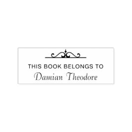 Benutzerdefiniert "Dieses Buch gehört zu" Buch Gummistempel