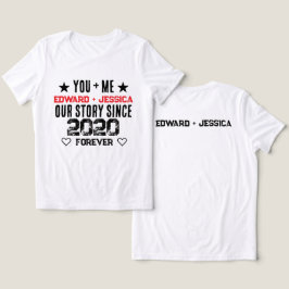 Benutzerdefiniert Du + Ich Unsere Geschichte Bezie Tri-Blend Shirt