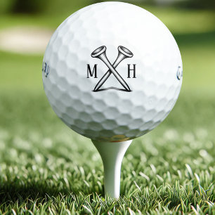 Benutzerdefiniert: Eigene Golf-Monogramme erstelle Golfball