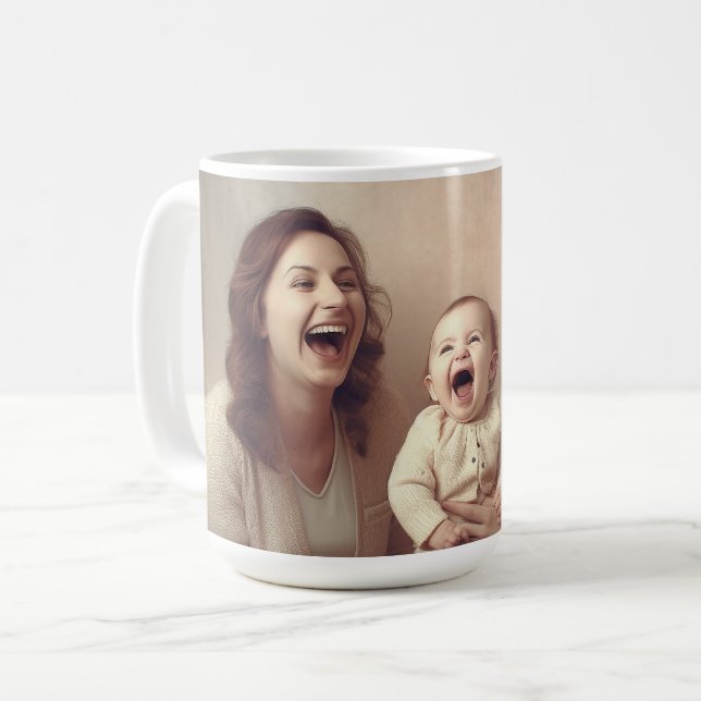 Benutzerdefiniert (Eigenes Foto und/oder Text hinz Kaffeetasse (Vorderseite Links)
