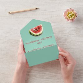 Benutzerdefiniert EINE IN EINER WASSERMELONE Somme All In One Einladung