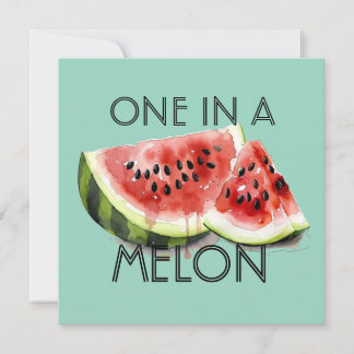 Benutzerdefiniert EINE IN EINER WASSERMELONE Somme Einladung