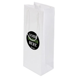 benutzerdefiniert, einzigartig, elegant & minimali geschenktüte für weinflaschen