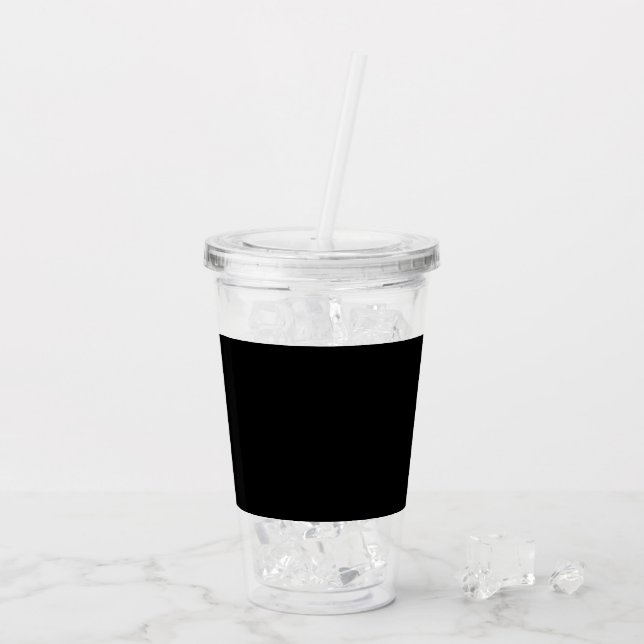 benutzerdefiniert, einzigartig, elegant und minima acryltrinkbecher (Rückseite Ice)