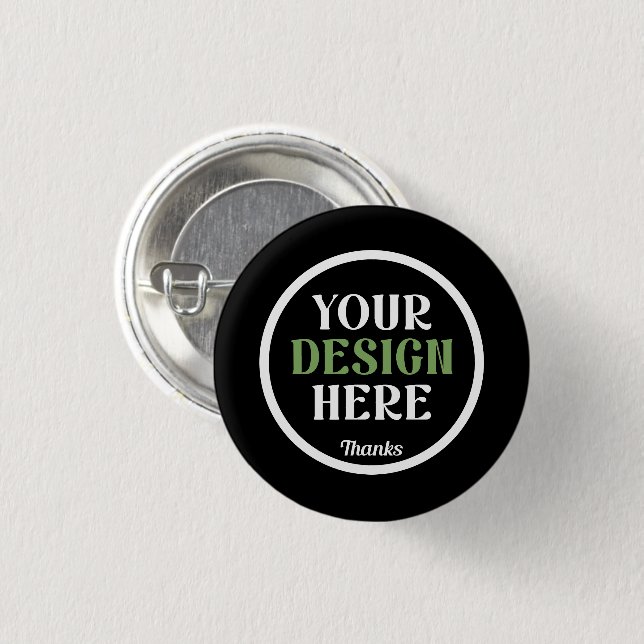 benutzerdefiniert, einzigartig, elegant und minima button (Vorne & Hinten)