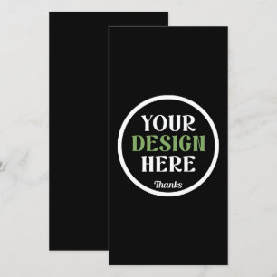 benutzerdefiniert, einzigartig, elegant und minima dankeskarte