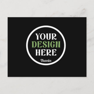 benutzerdefiniert, einzigartig, elegant und minima postkarte