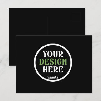 benutzerdefiniert, einzigartig, elegant und minima postkarte