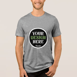 benutzerdefiniert, einzigartig, elegant und minima Tri-Blend shirt