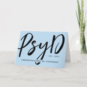 Benutzerdefiniert Elegant PsyD Doktor der Psycholo Karte