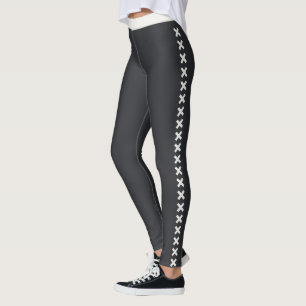 Benutzerdefiniert Elegante Frauen Neutrales Muster Leggings
