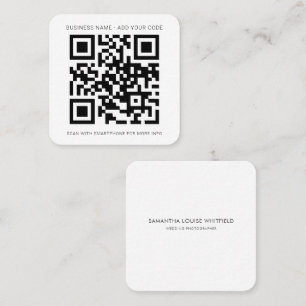 Benutzerdefiniert Erstellen Sie Ihren eigenen QR-C Quadratische Visitenkarte