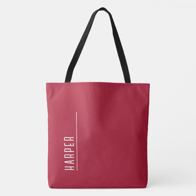 Benutzerdefiniert, festes rotes XL Tasche (Vorderseite)