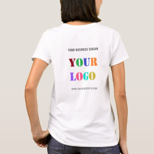 Benutzerdefiniert Firmenlogo und Text-Business-T - T-Shirt
