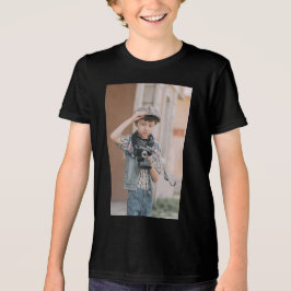 Benutzerdefiniert, Foto für Kinder hinzufügen Tri-Blend Shirt