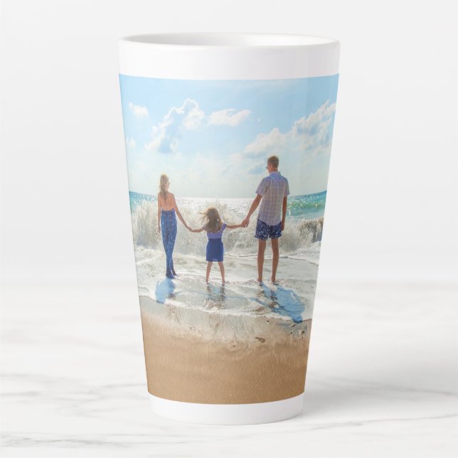 Benutzerdefiniert Foto Latte Tasse Personalisiert (Vorderseite)