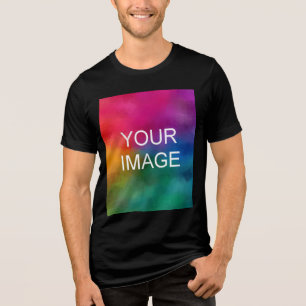 Benutzerdefiniert Foto Mens Trend aus dem eigenen  Tri-Blend Shirt
