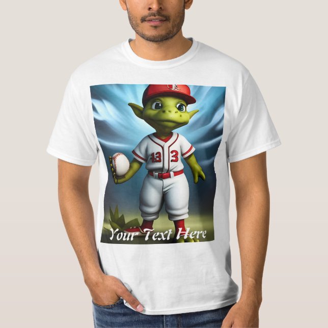 Benutzerdefiniert, Foto und Text hinzufügen T-Shirt (Vorderseite)