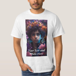 Benutzerdefiniert, Foto und Text hinzufügen T-Shirt