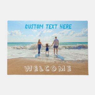 Benutzerdefiniert Foto und TextWelcome Doormat Fußmatte