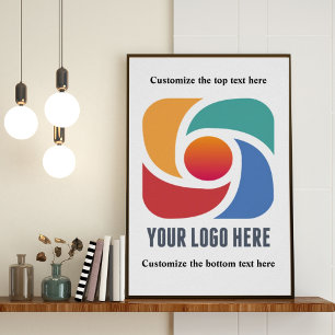 Benutzerdefiniert Fügen Sie Ihr Firmenlogo Unterne Poster