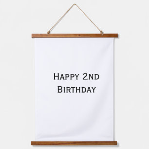 benutzerdefiniert fügen sie ihren text happy birth wandteppich mit holzrahmen